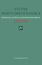 Studia Phaenomenologica, vol II, nr. 3-4 / 2002